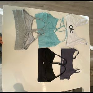 Sports bra bundle alo and lululemon size m